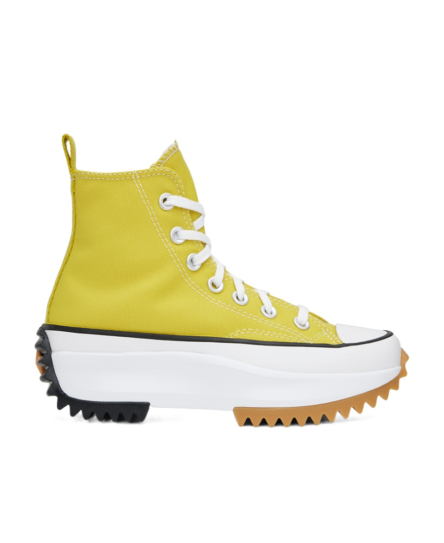 Converse Thick Sole High-top Casual Shoes In Yellow