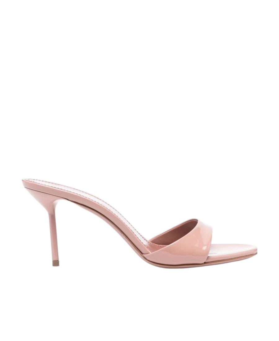 Paris Texas Logo Insole High-heeled Sandals In Pink