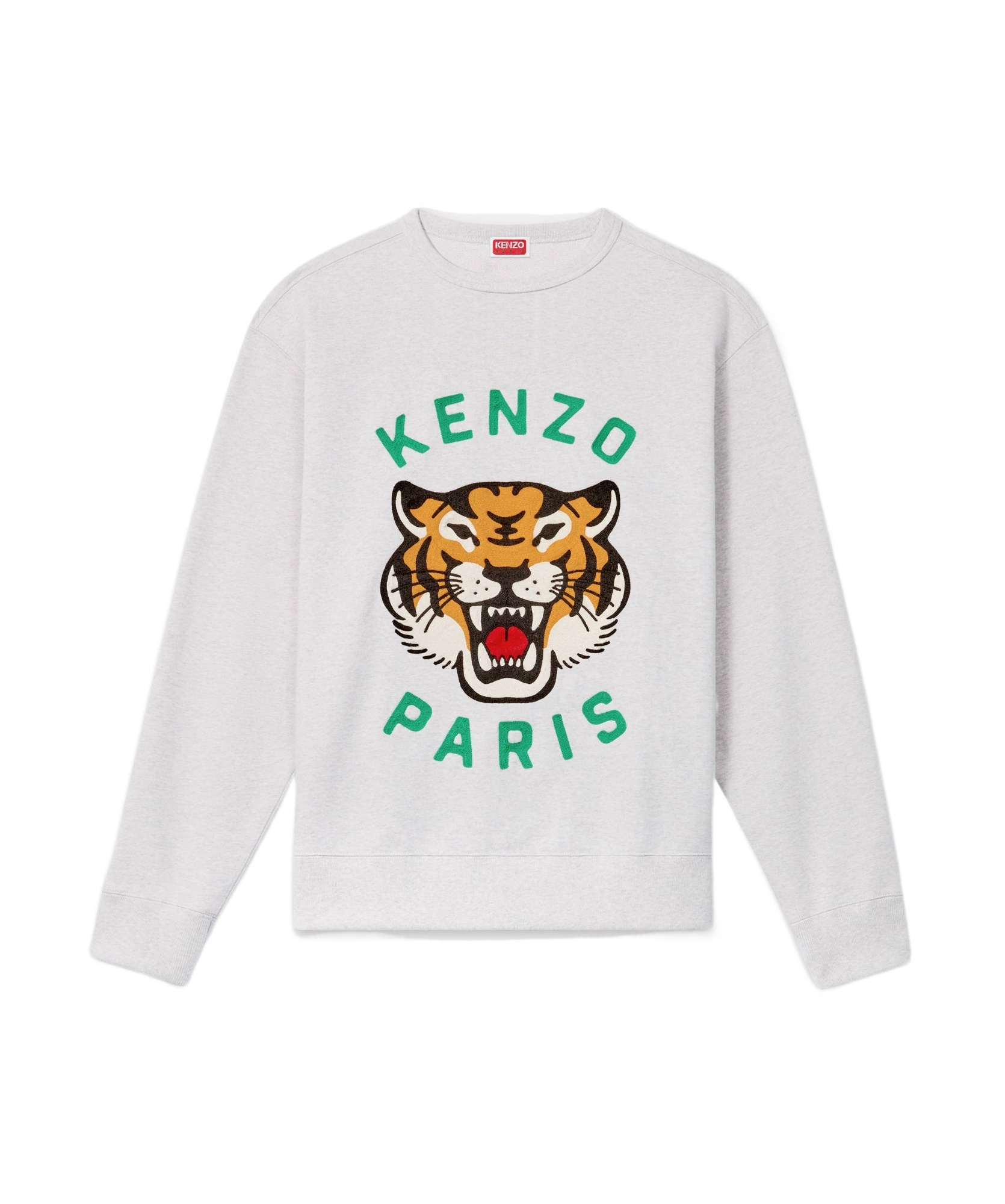 Kenzo Man Sweatshirt Light Grey Size S Cotton In White