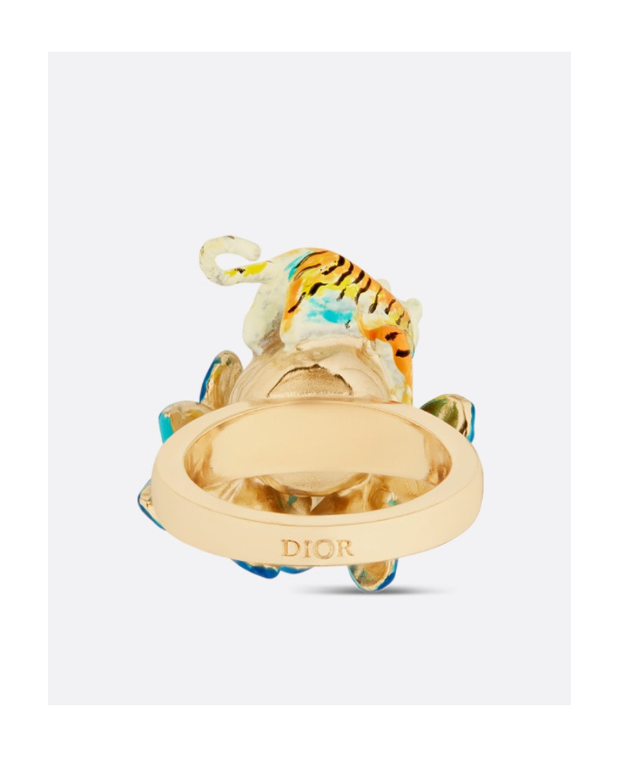 Shop Dior Toile De Jouy Voyage Ring In Green