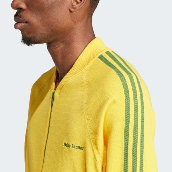 Adidas X Wales B Onner Zip Sweater In Yellow