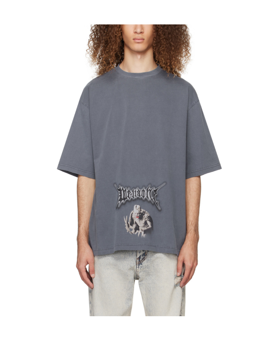 We11 Done Monster Graphic-print T-shirt In Gray