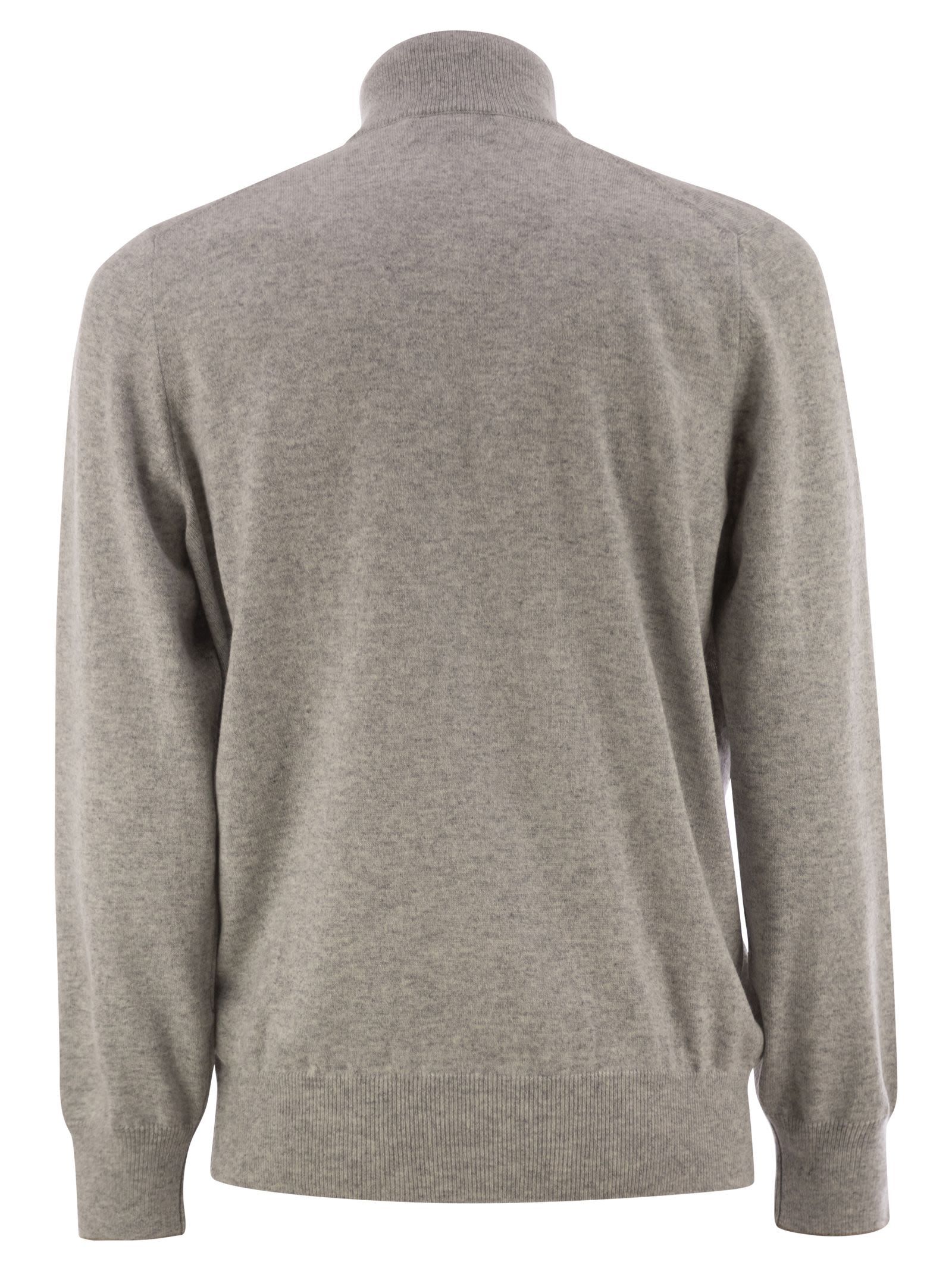 Brunello Cucinelli Poloshirt Aus Kaschmir In Gray