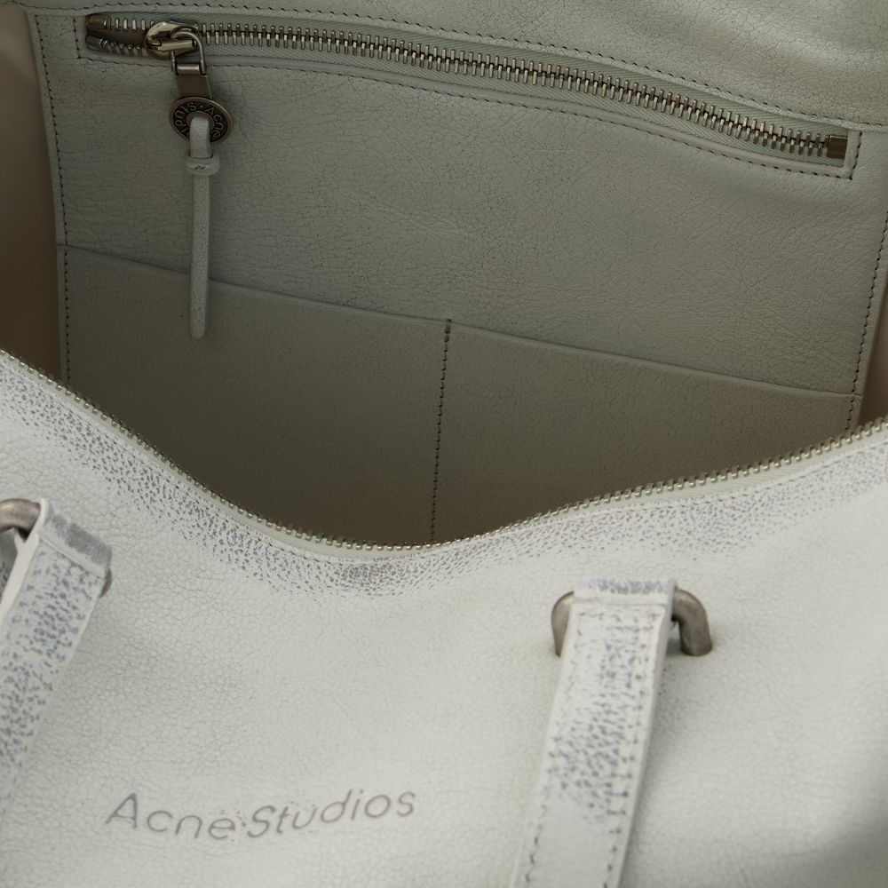 Acne Studios Multiple-pockets Shoulder Bag In White