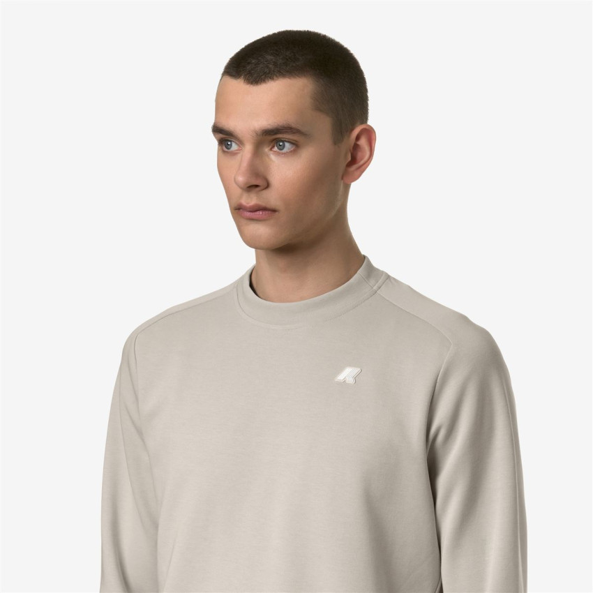 K-way Medine Logo Crew Neck Sweatshirt In Nude