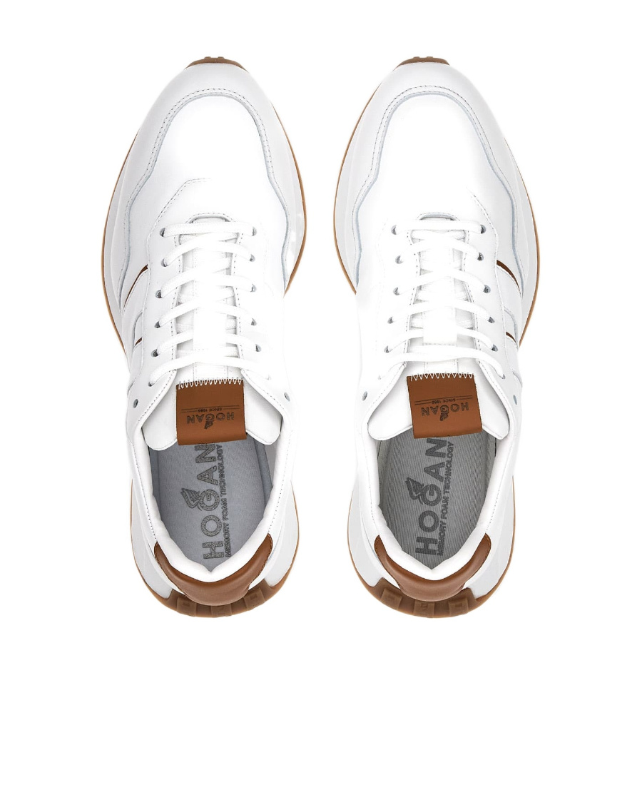 Hogan White Leather H601 Sneakers