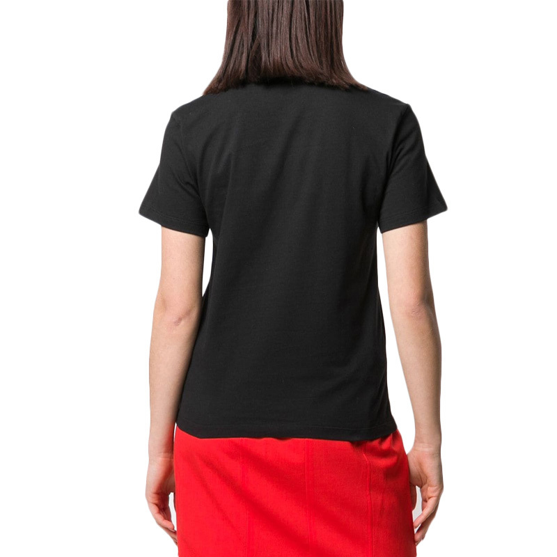 Msgm Patterned T-shirt In Black