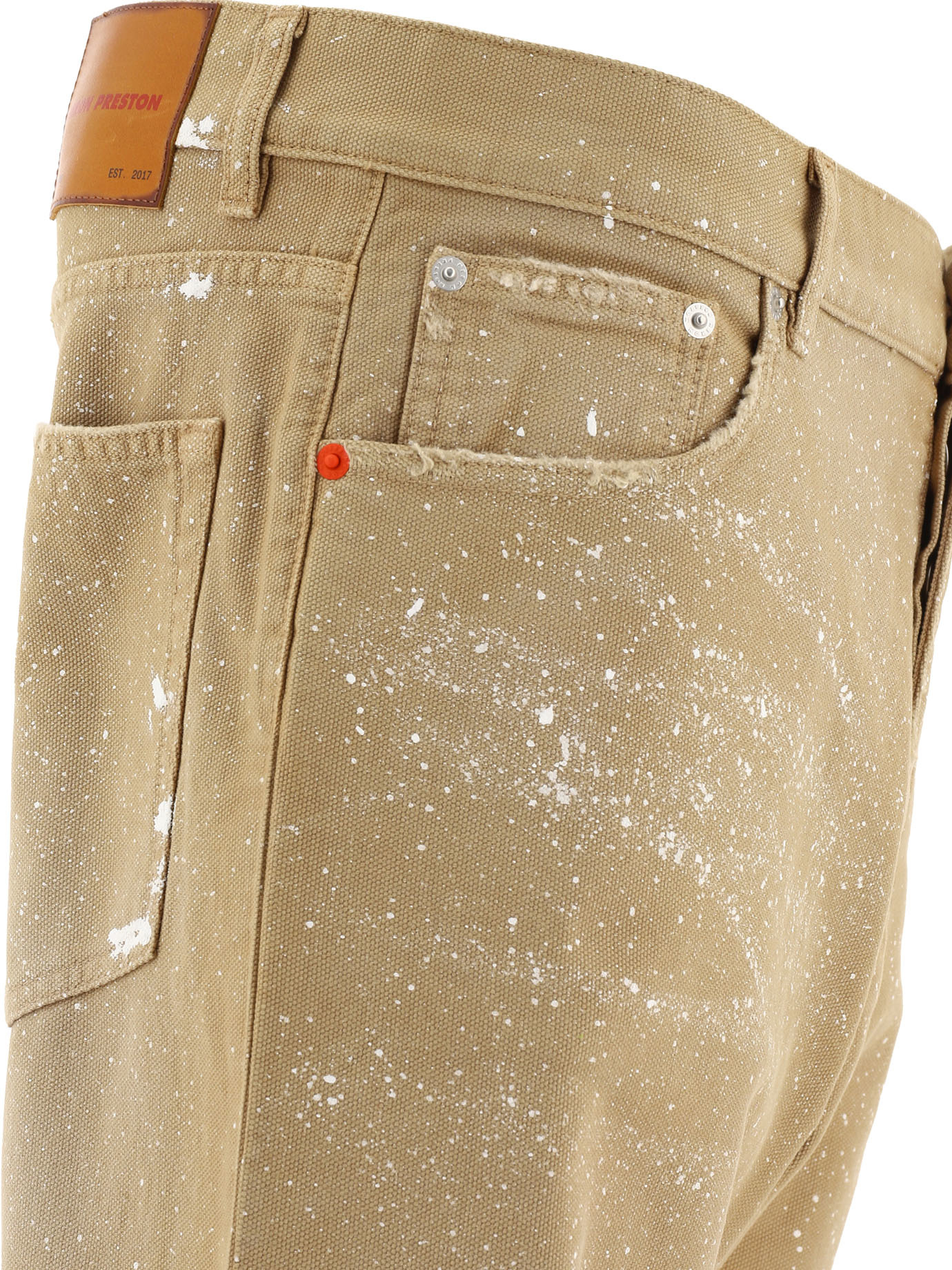 Heron Preston Five Pocket Slacks In Brown
