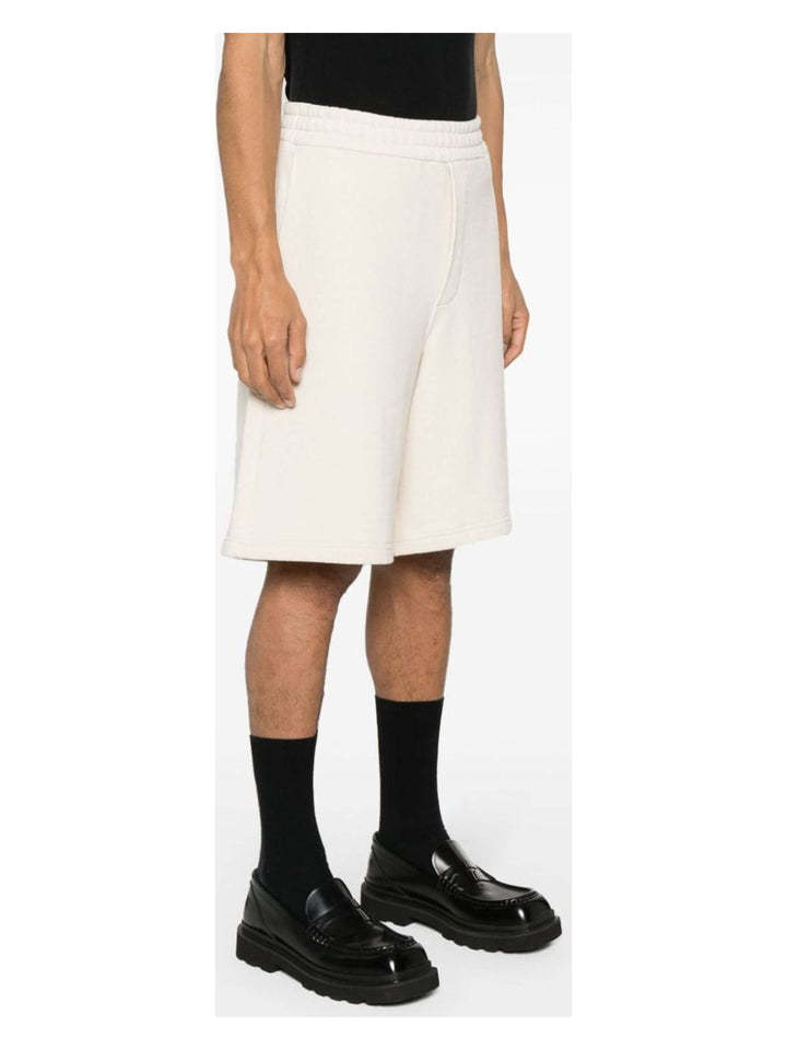 Prada Triangle-logo Track Shorts In Nude