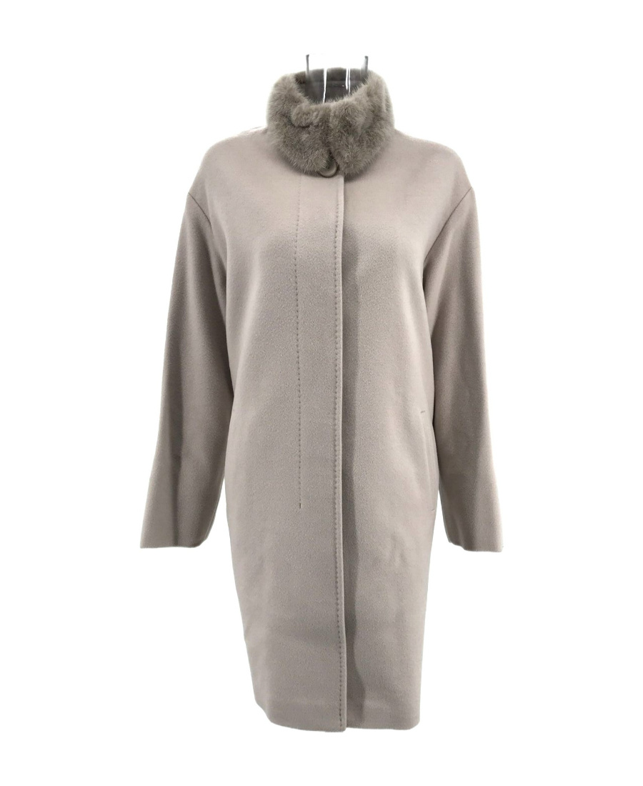Max Mara Long-sleeved Coat In Gray