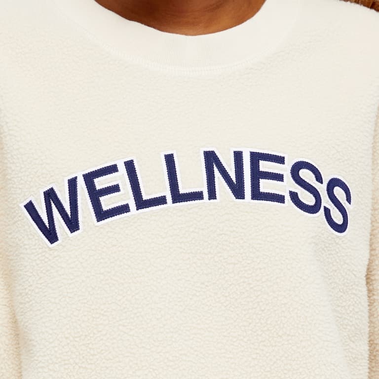 Sporty And Rich Sporty  Rich Sherpa Wellness Crewneck Sweatshirt In Pattern