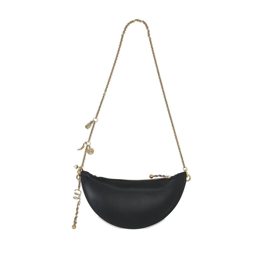 Chloé Black Nappa Leather Chloe Icons Shoulder Bag In Black