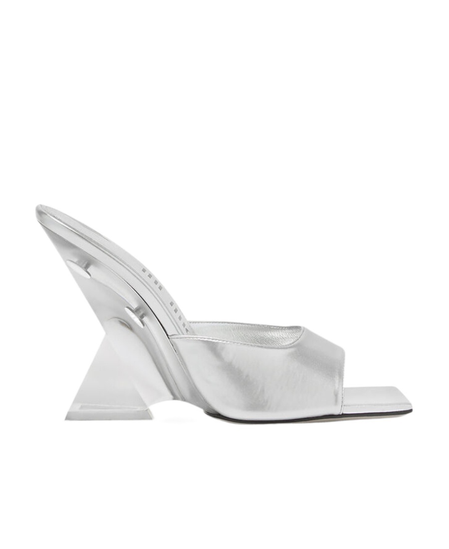 Shop Attico Cheope 105mm Sandals In White