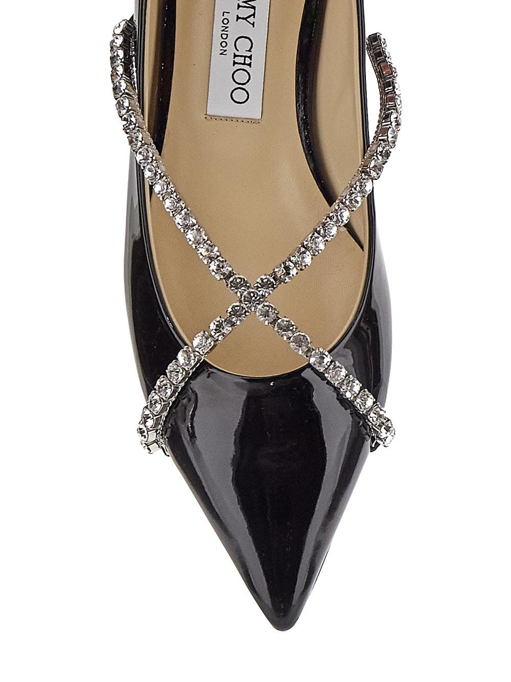 Jimmy Choo Black Flat Shoes In Black