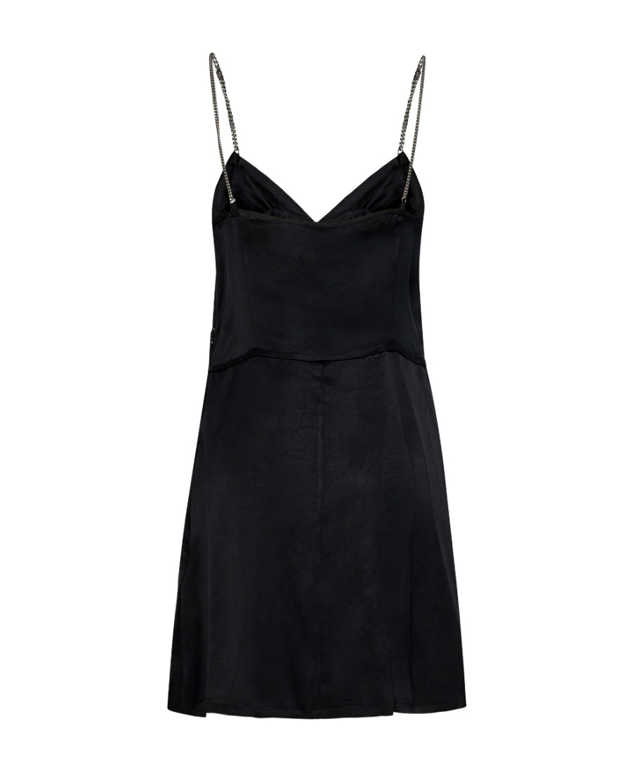 Palm Angels Chain-straps Mini Dress In Black