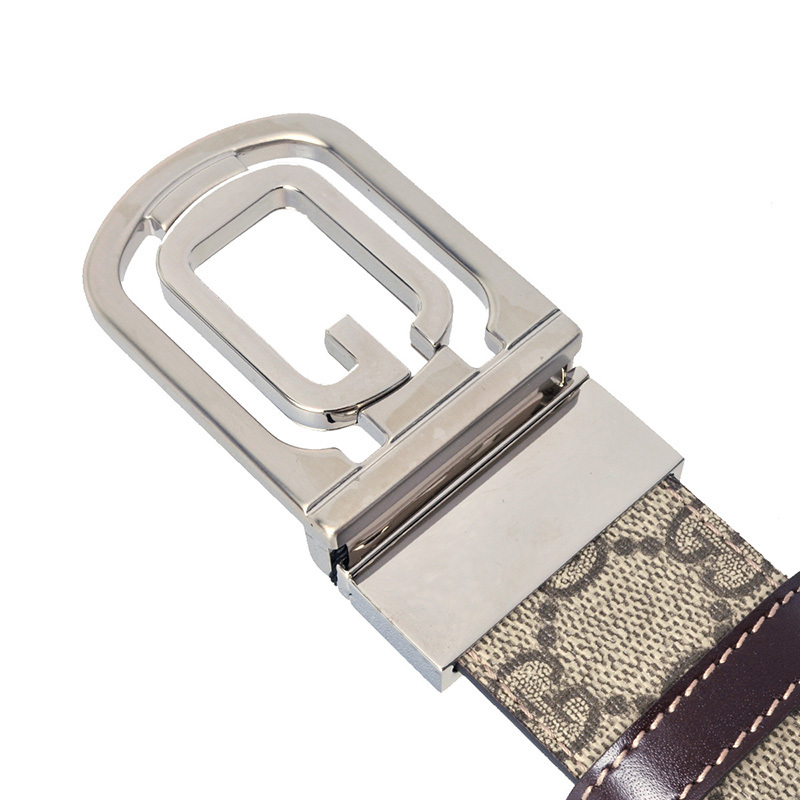 Gucci Classical Printed Double-sided Belt In Black
