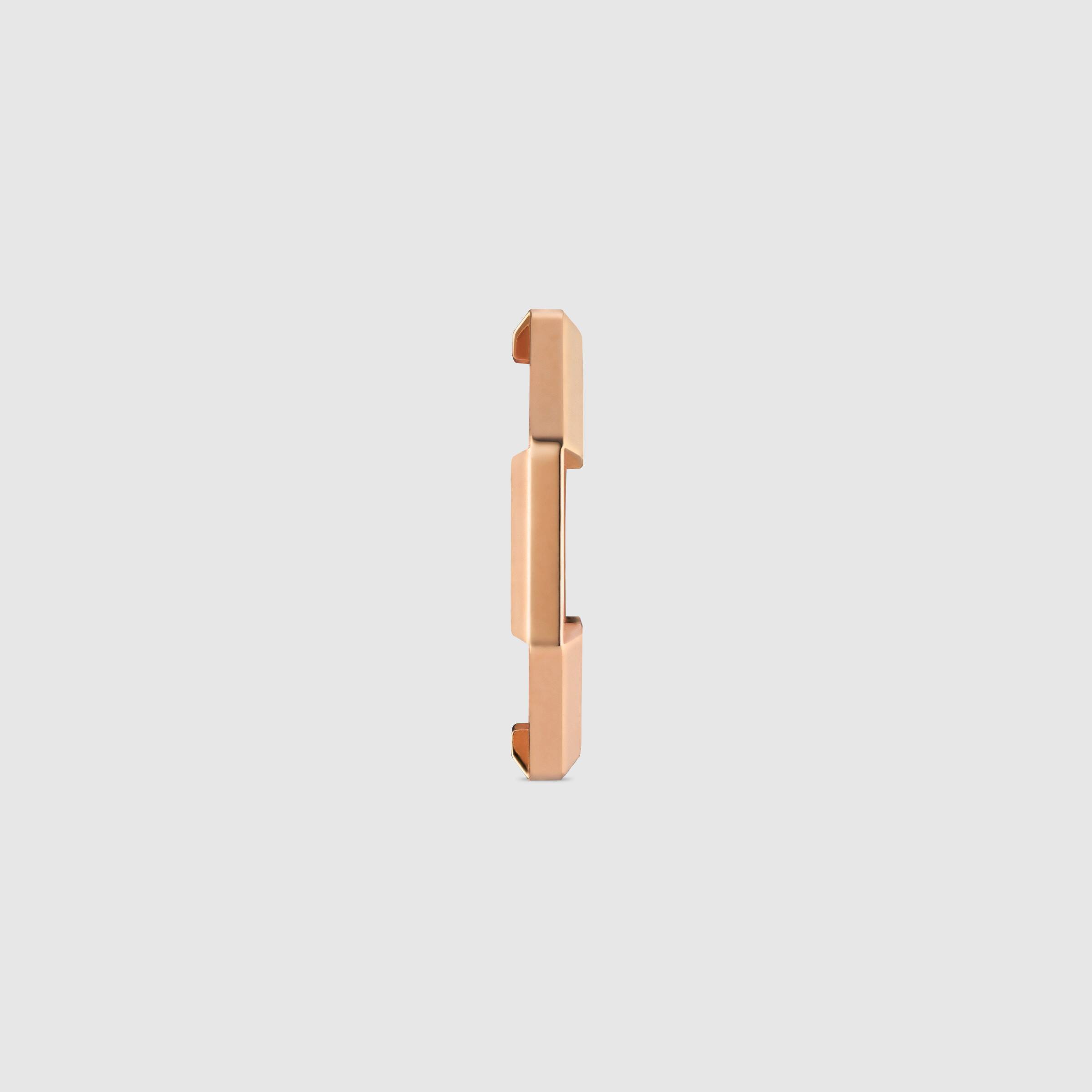 Gucci Link To Love 18k Mirrored Ring In Gold