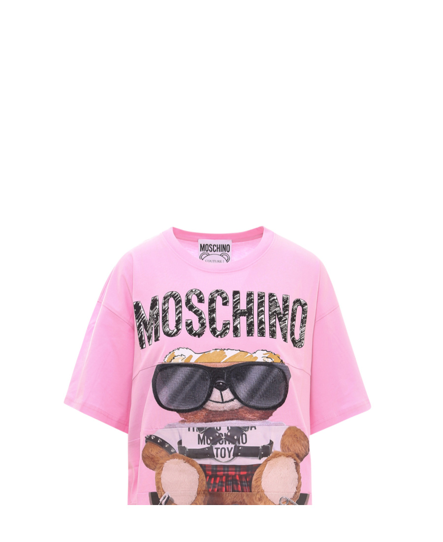 Moschino Teddy-motif T-shirt In Pink