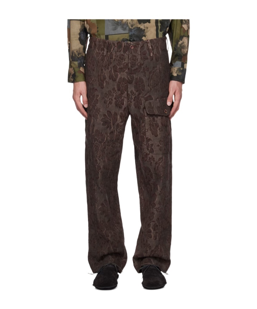 Uma Wang Burgundy Paxton Pants In Brown