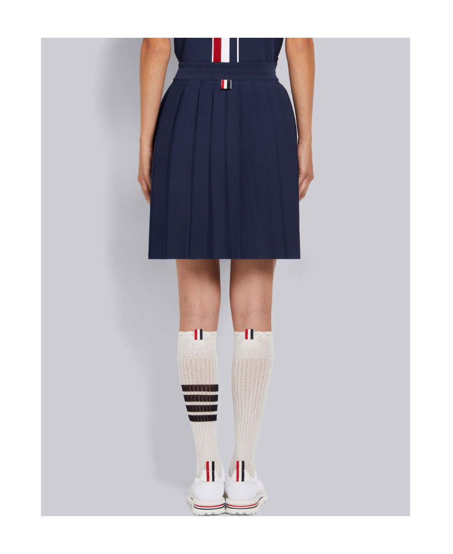 THOM BROWNE RWB PLEATED MINI SKIRT