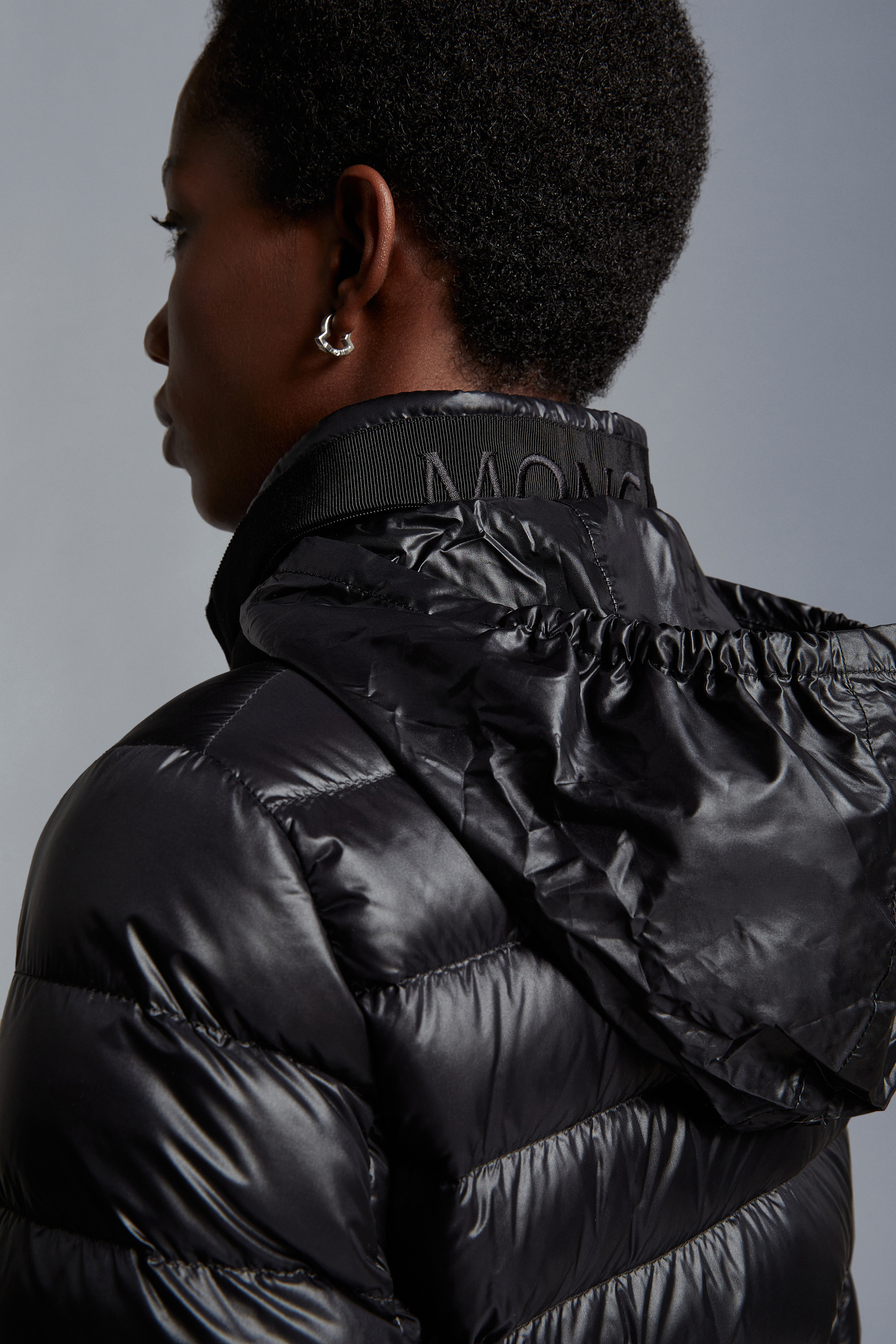 Moncler Black Bady Short Down Jacket In Black