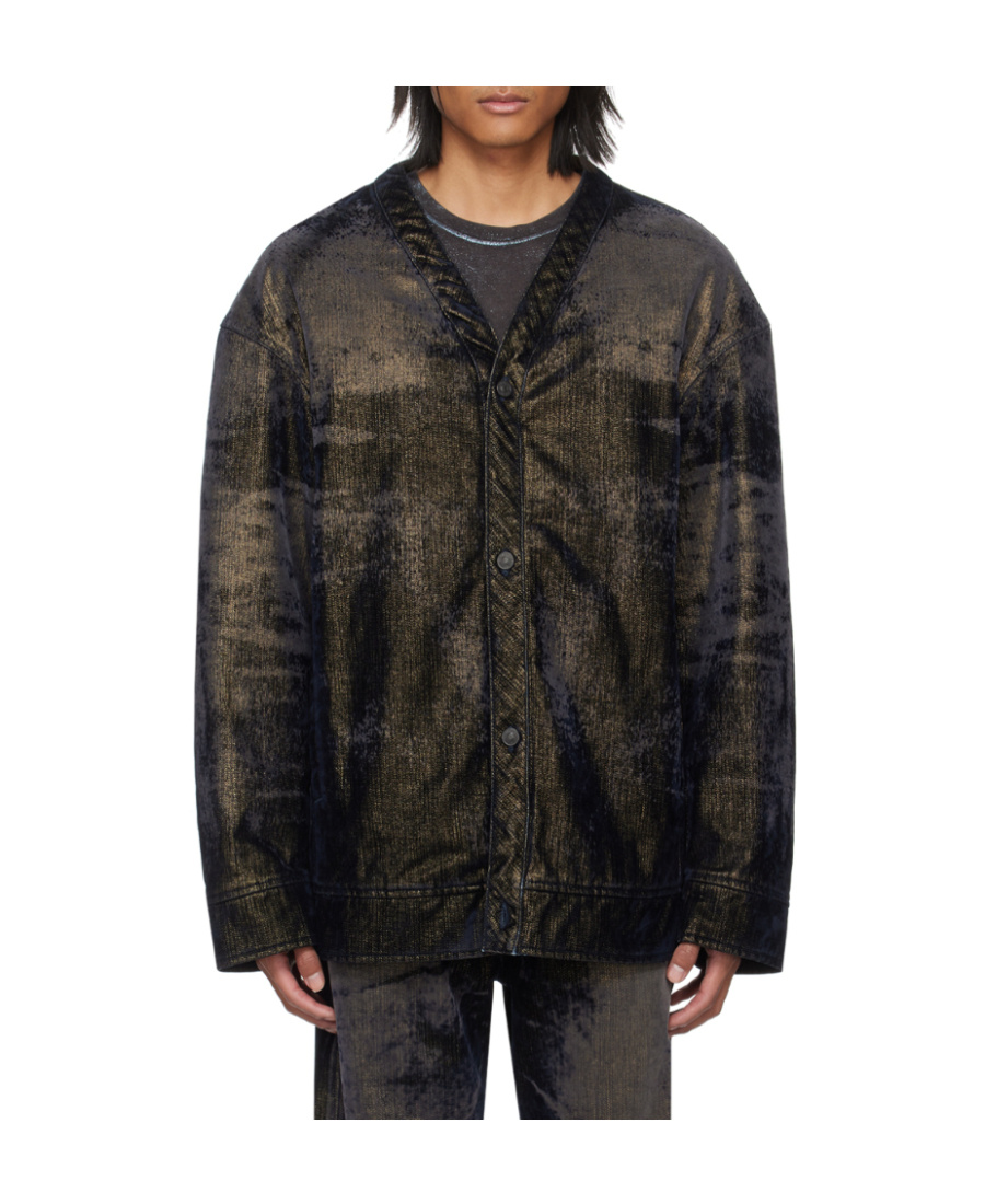 Diesel D-conf Cotton Bomber Jacket In Black