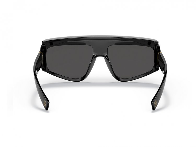 Dolce & Gabbana Square-frame Logo-plaque Sunglasses In Black