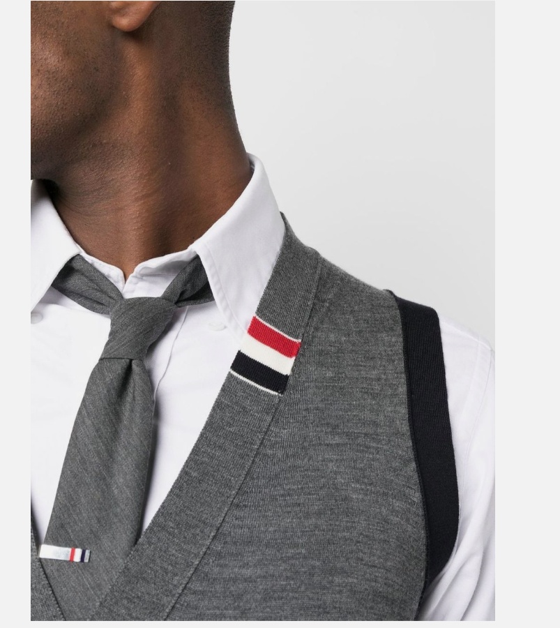 THOM BROWNE THOM BROWNE PANELLED BUTTON-UP CARDIGAN