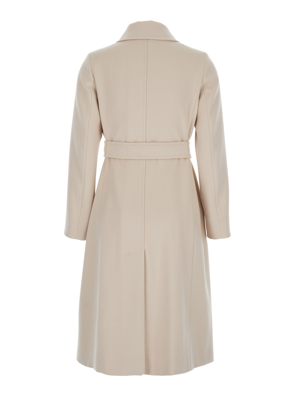 Max Mara Long-sleeved Coat In Neutral