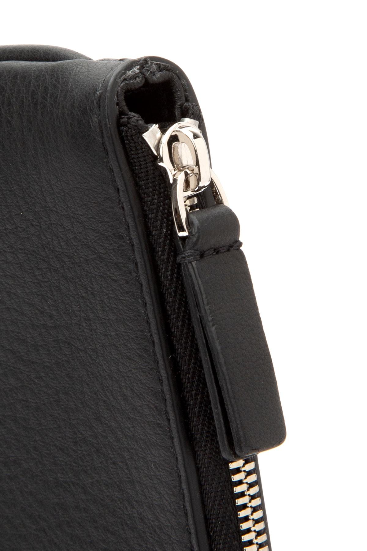 Balenciaga Everyday Logo Pouch In Black