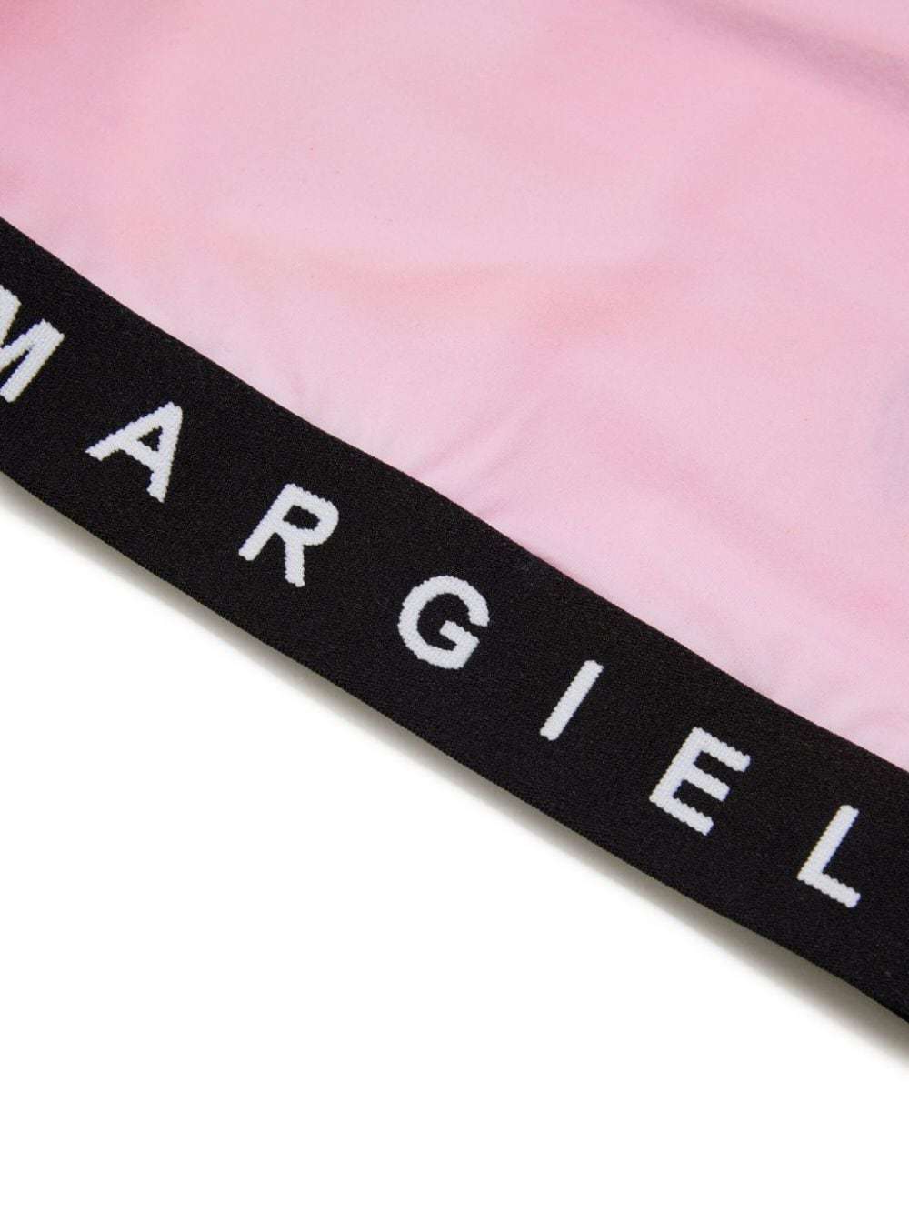 Mm6 Maison Margiela Logo-print Distressed-finish T-shirt In Pink