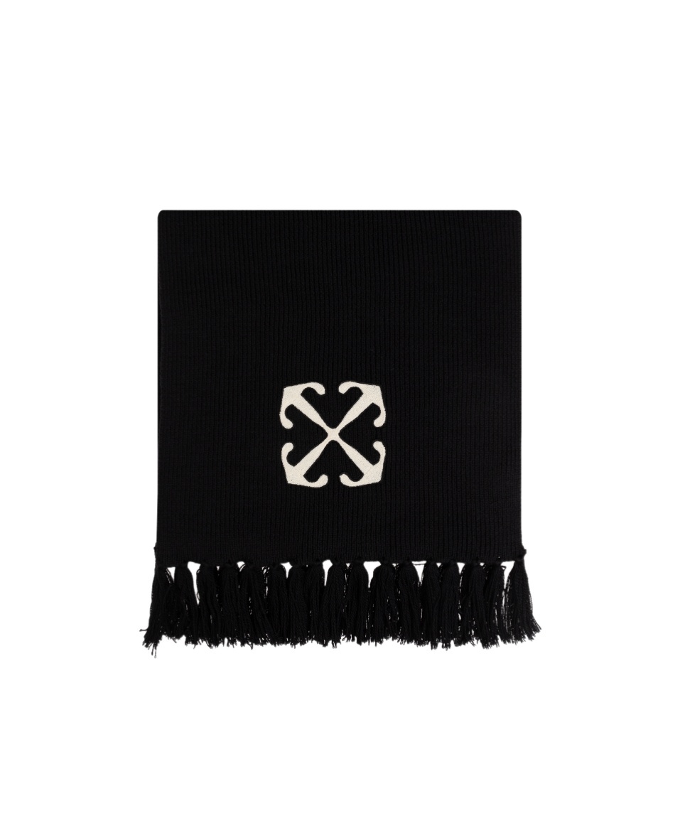 Off-white Arrow Scarf In Black
