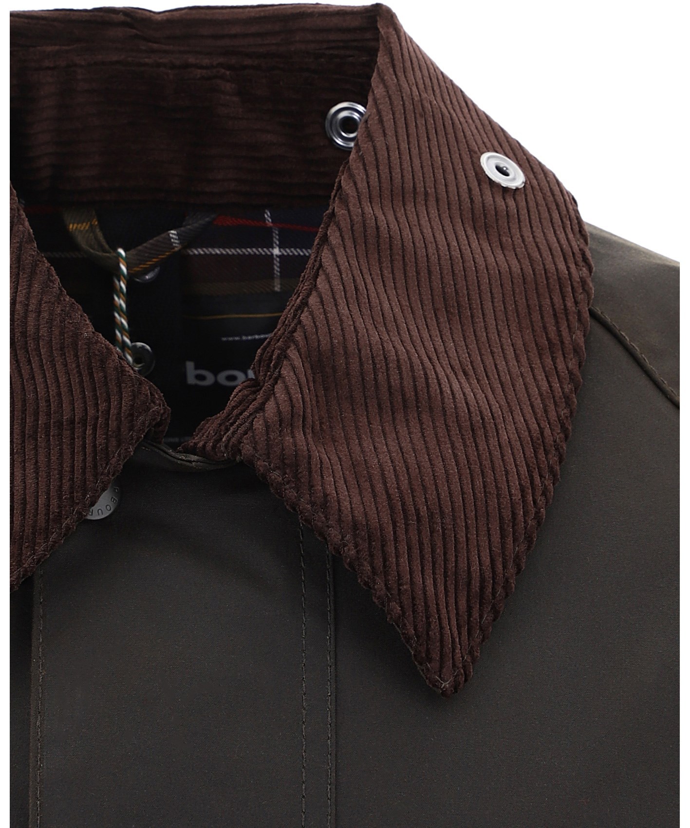 Barbour Bedale Waxed Cotton Jacket In Black