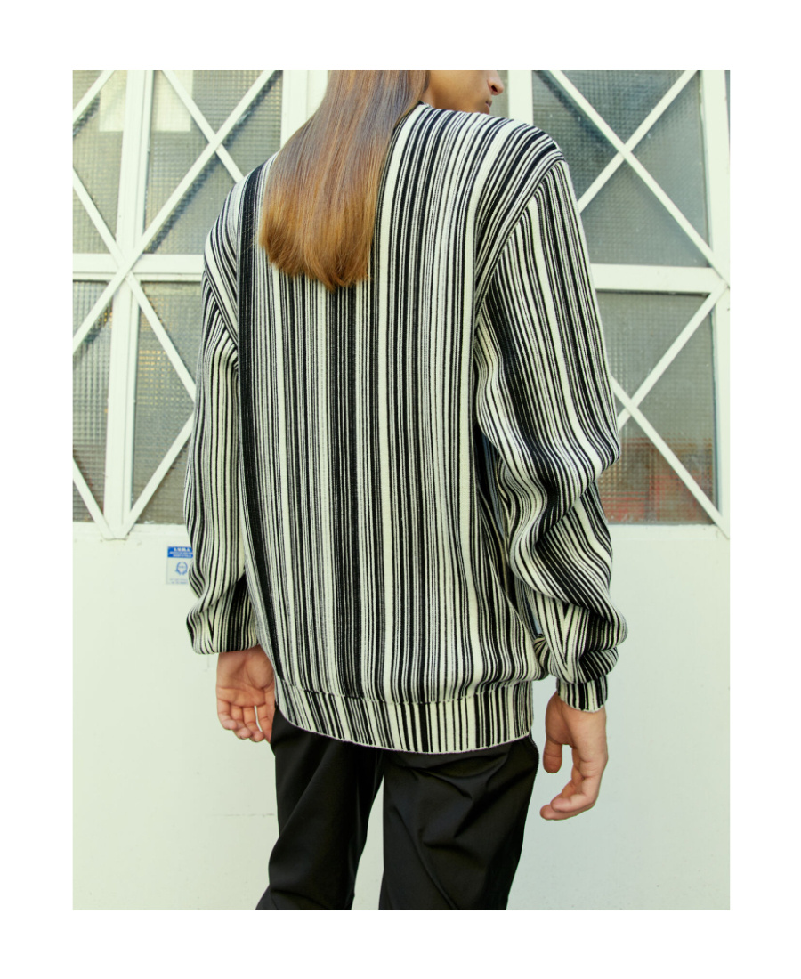 VTMNTS PATTERN KNITTED SWEATER 