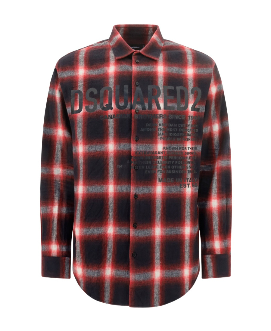 Dsquared2 Drop Shoulder Shirt In Black