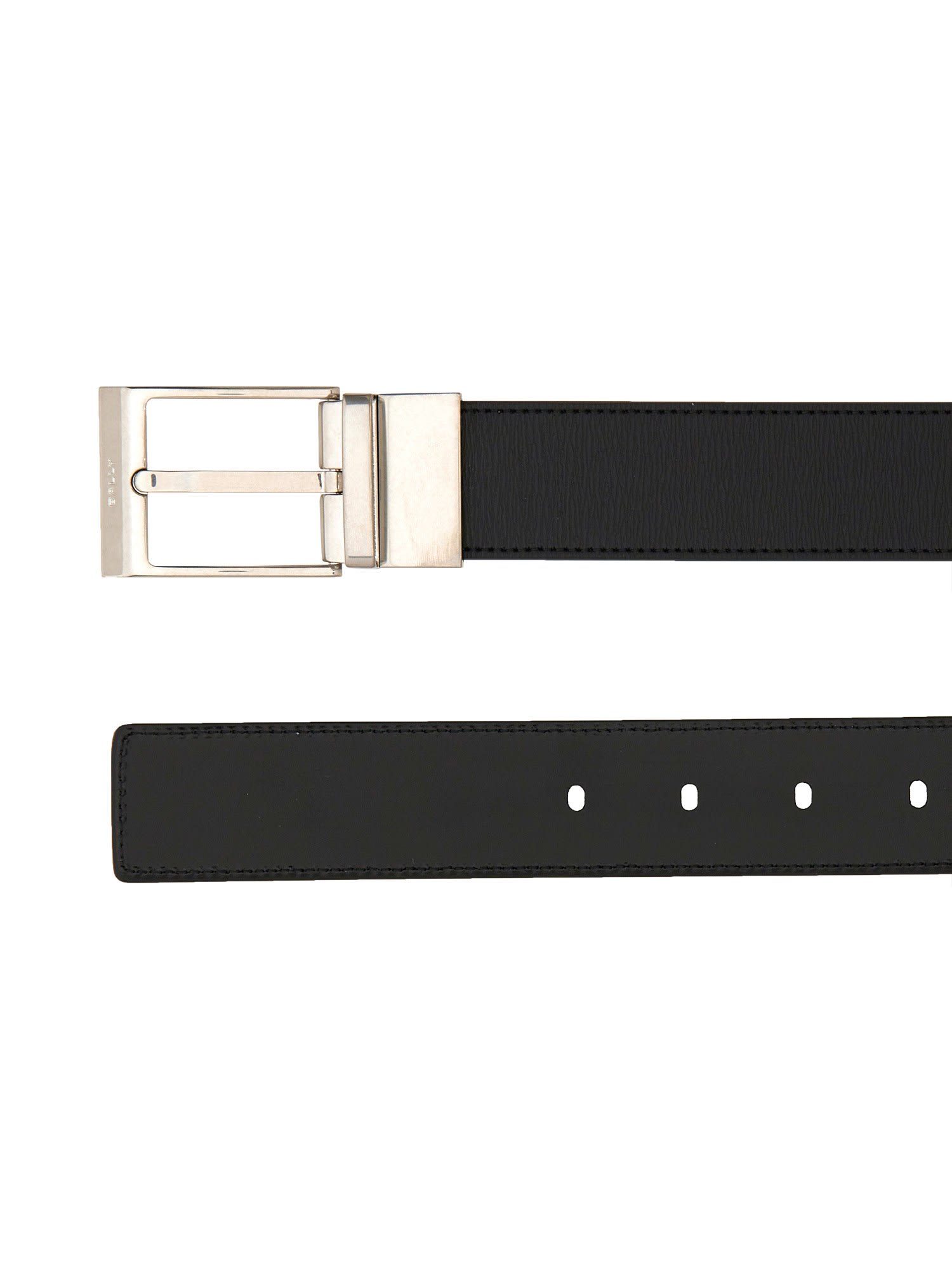Bally "shiffie" Belt In Black