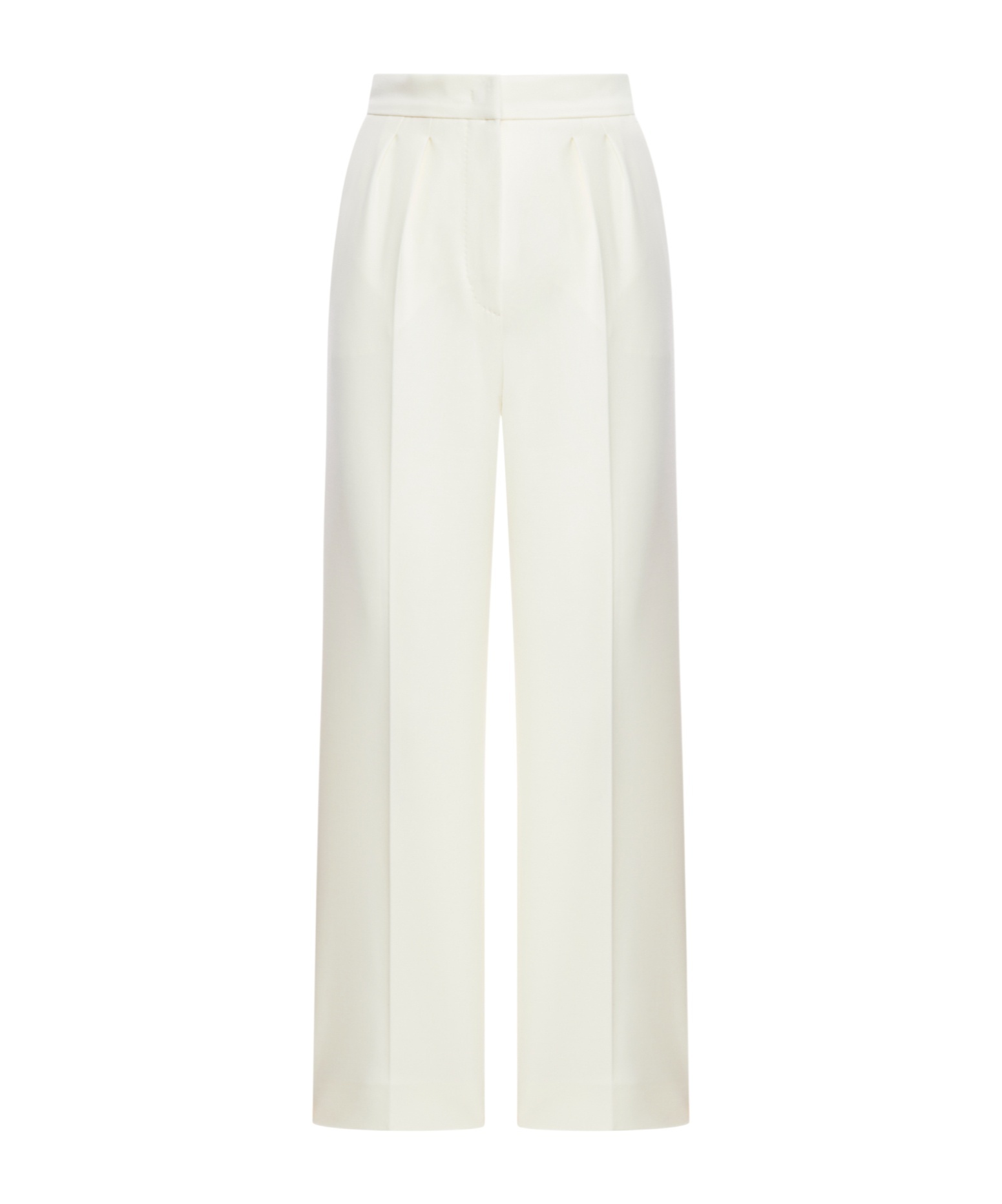 Max Mara High Waist Straight Leg Pants In Neutral