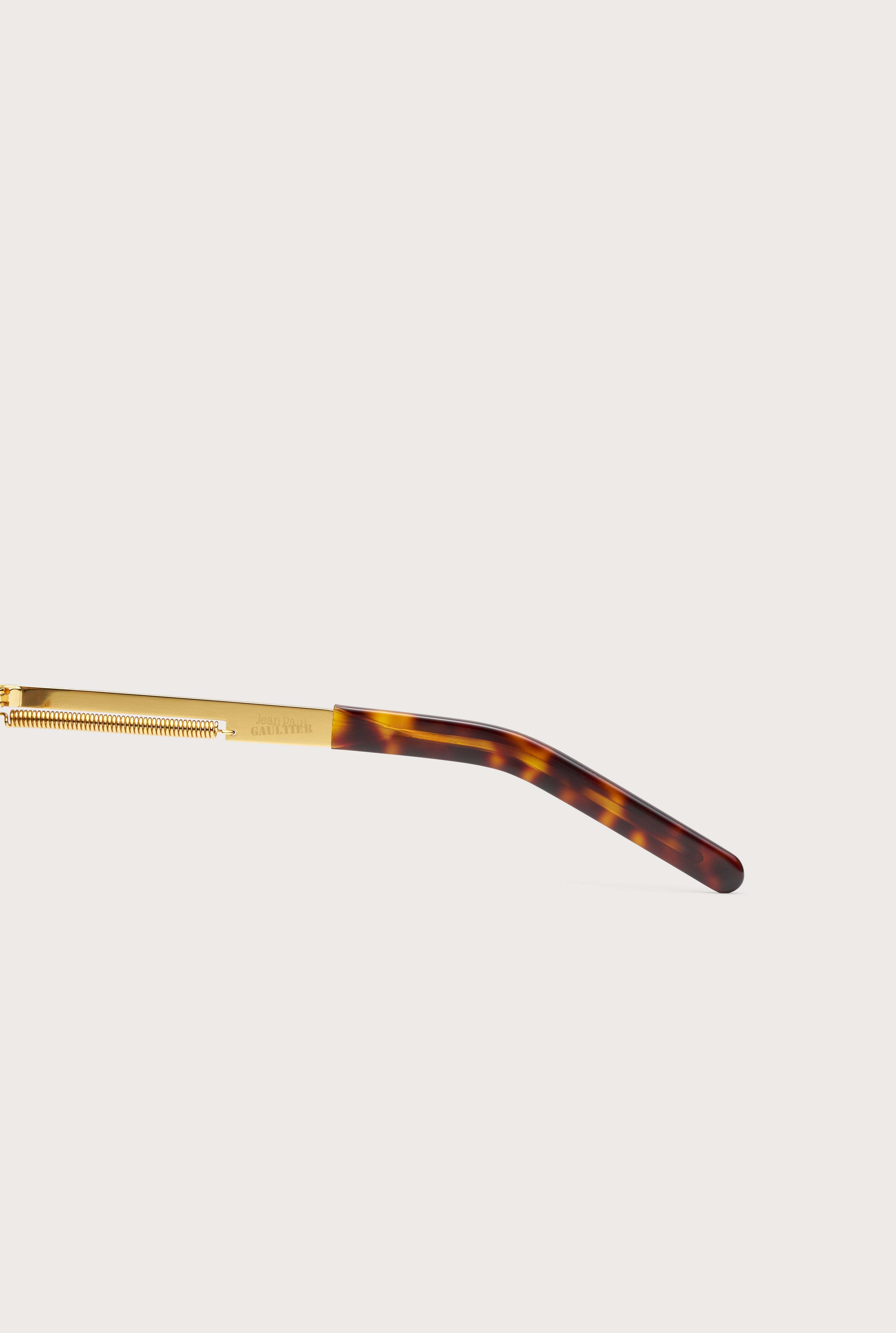 Jean Paul Gaultier Round Sunglasses In Gray