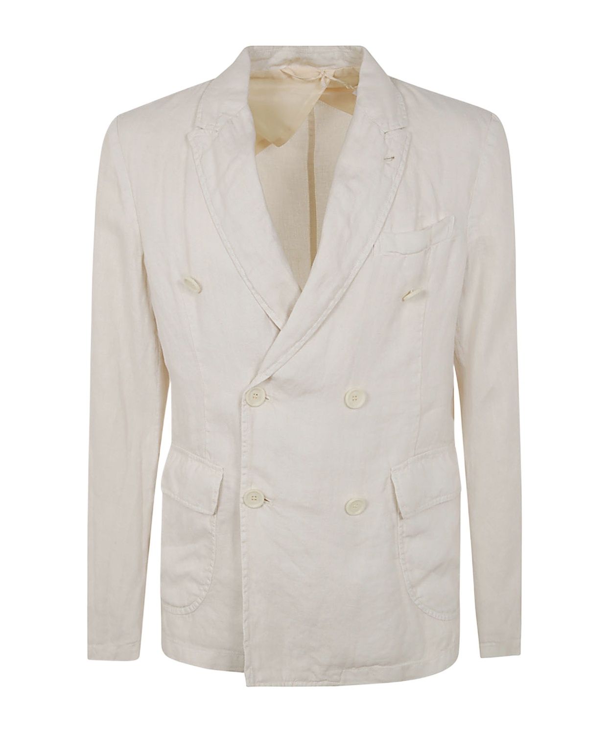 ASPESI PEAK-LAPELS DOUBLE-BREASTED BLAZER