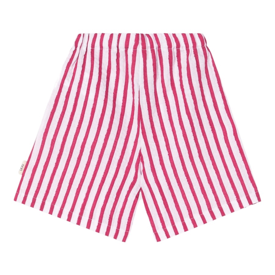 Douuod Striped Shorts In Pink