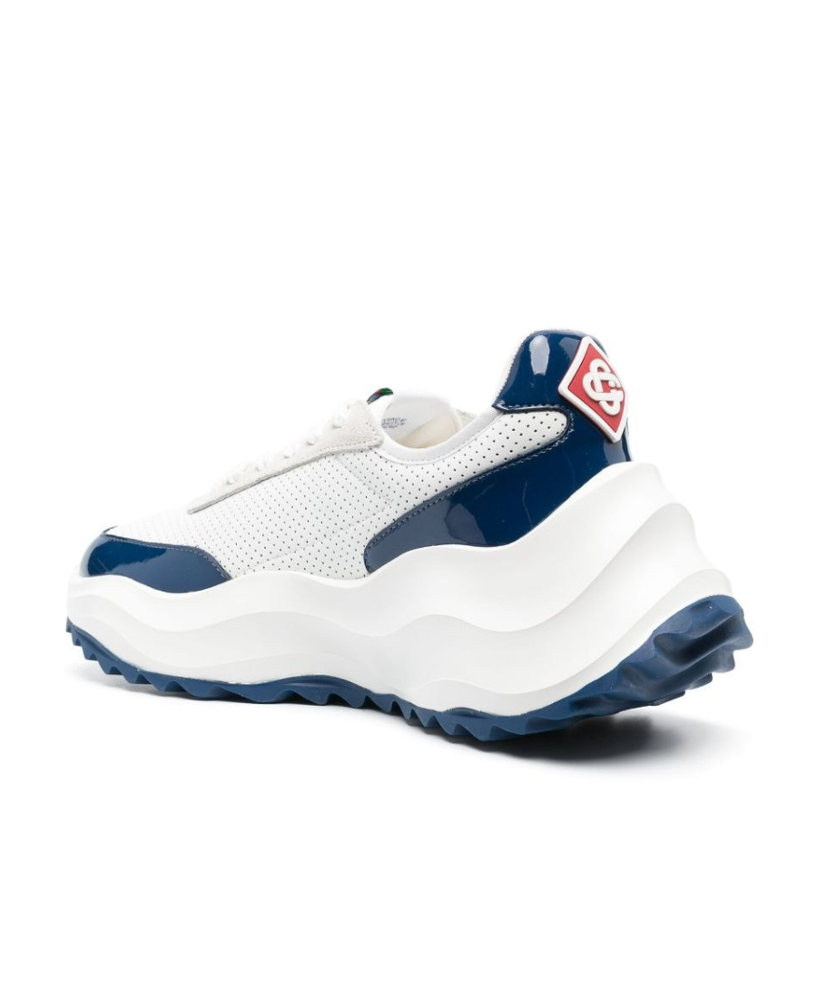 Casablanca Red And White Atlantis Sneakers Men In White