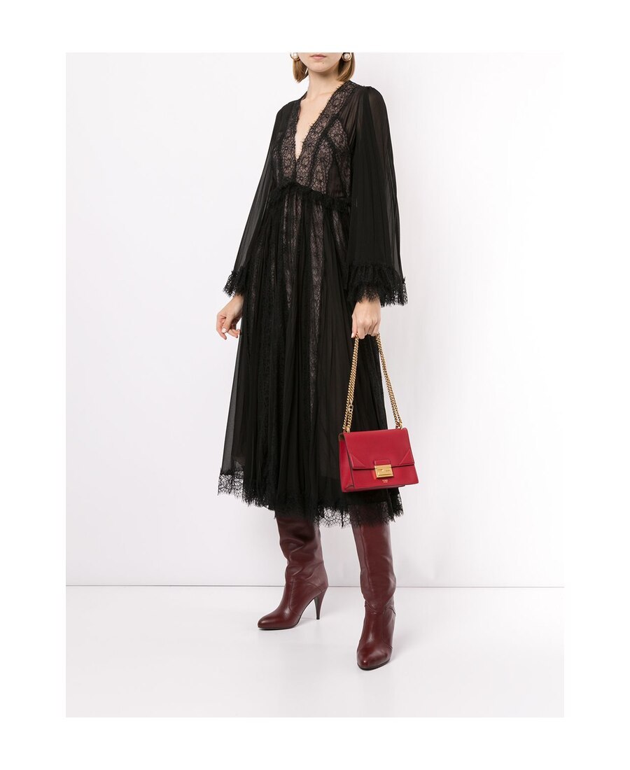 Fendi Small Kan U Shoulder Bag In Red