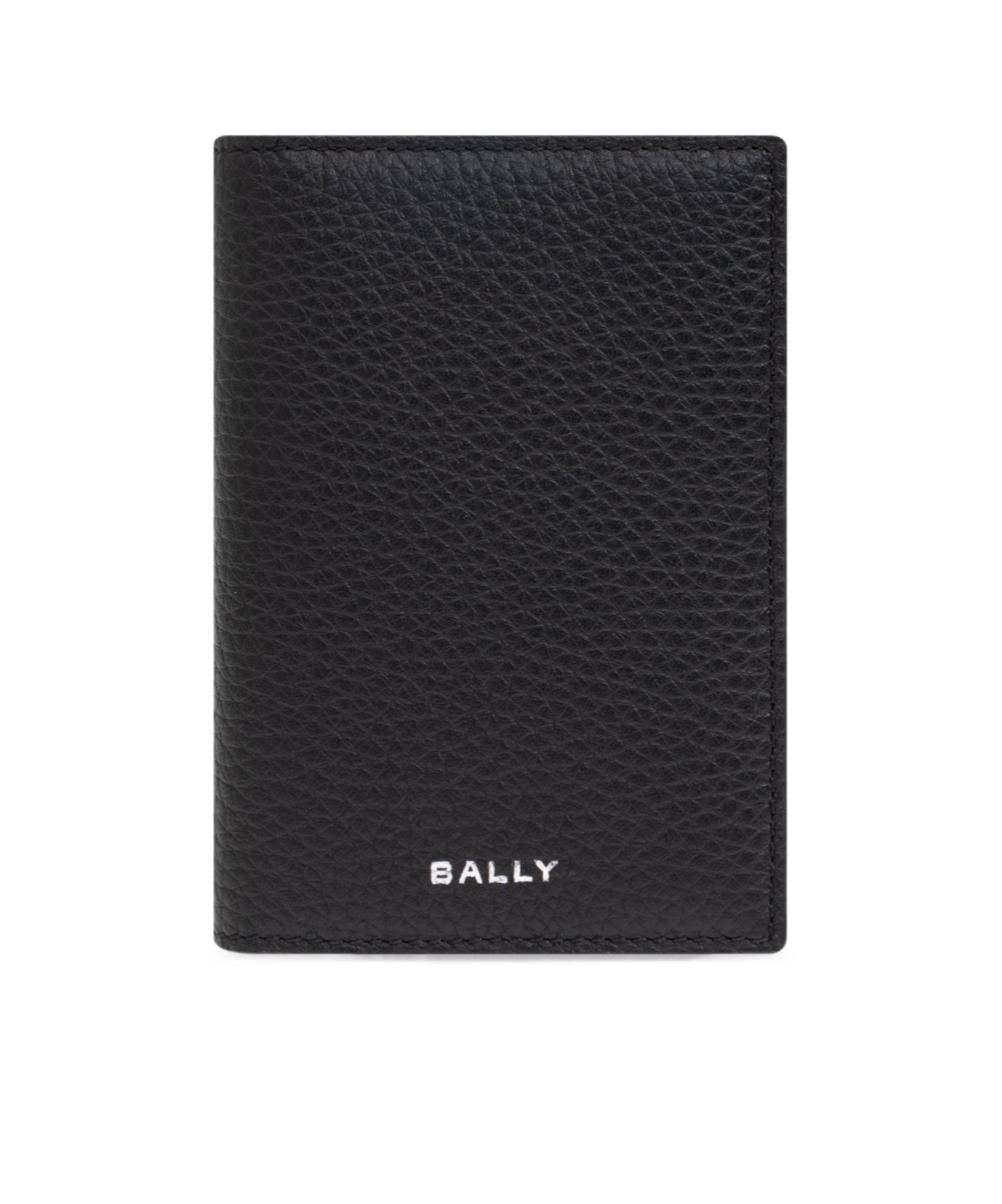 Shop Bally Logo Debossed Small Bifold Wallet In Black
