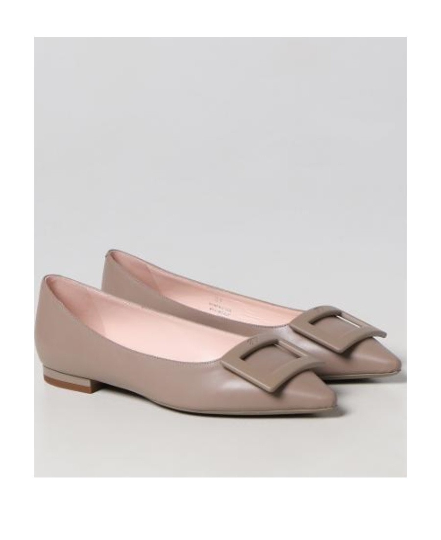 Roger Vivier Gomettine Ballet Shoes In Nude