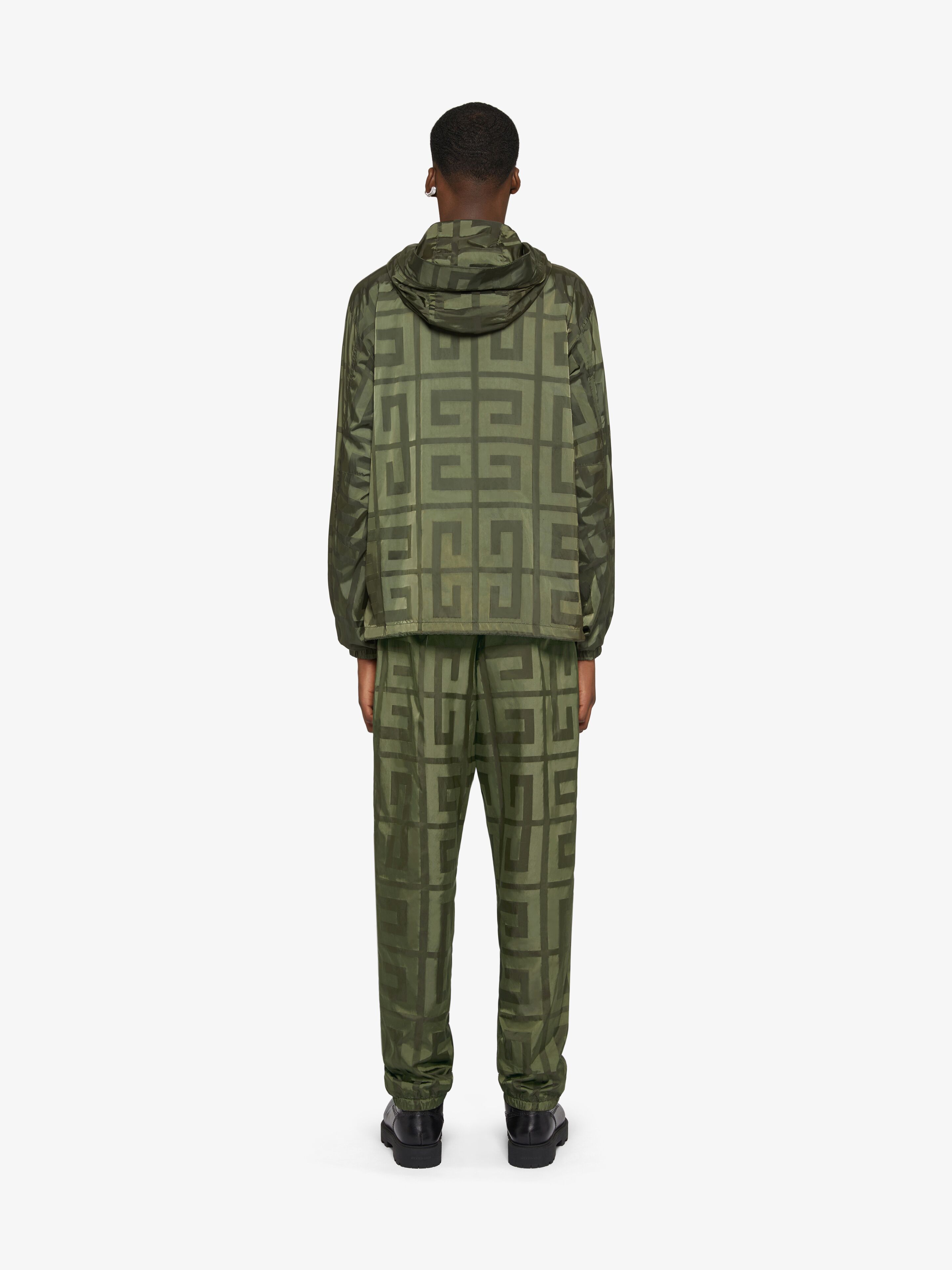 Givenchy 4g-motif Taffeta Jacket In Green