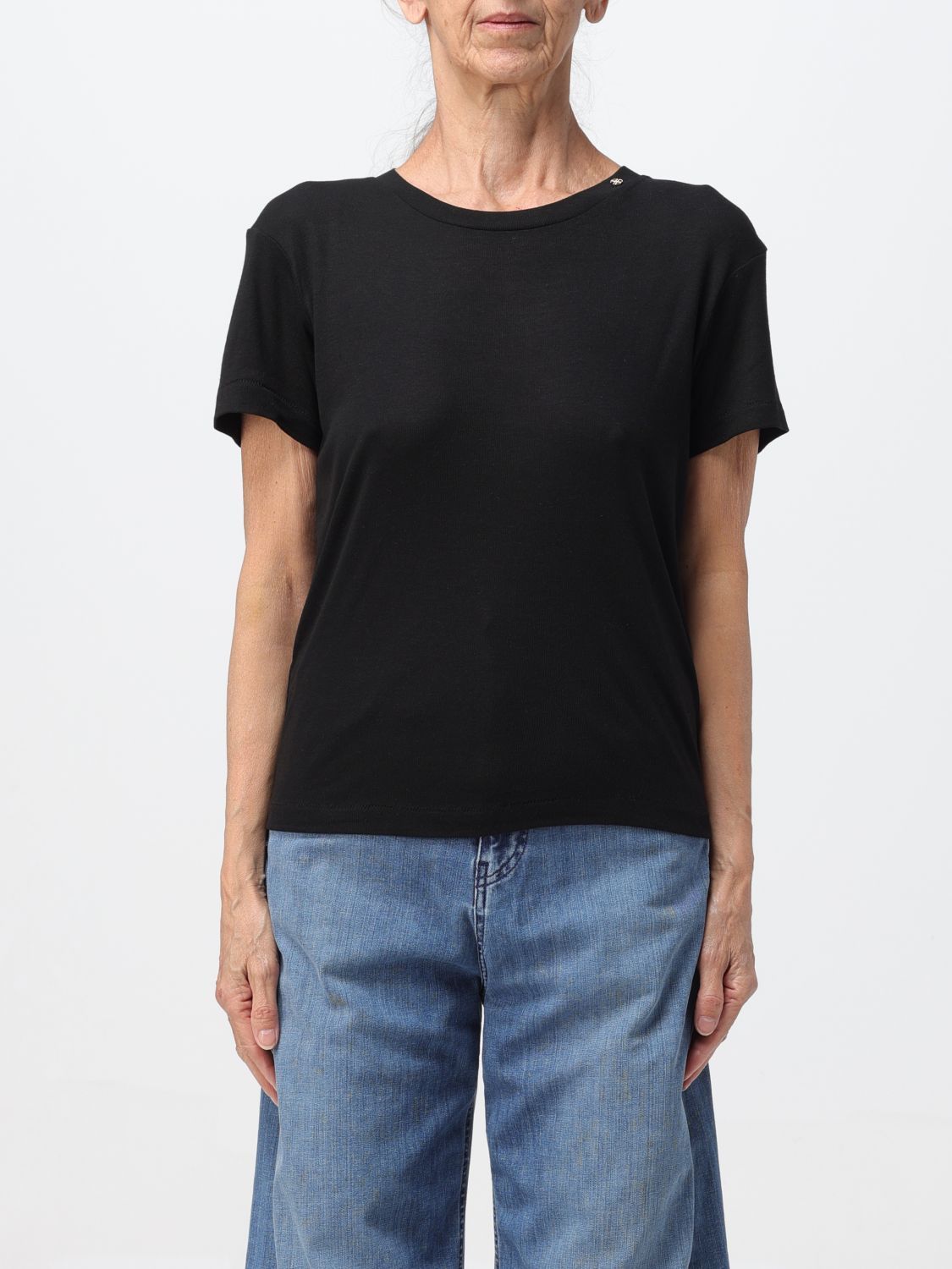ANINE BING LOGO LOGO SHORT SLEEVE T-SHIRT
