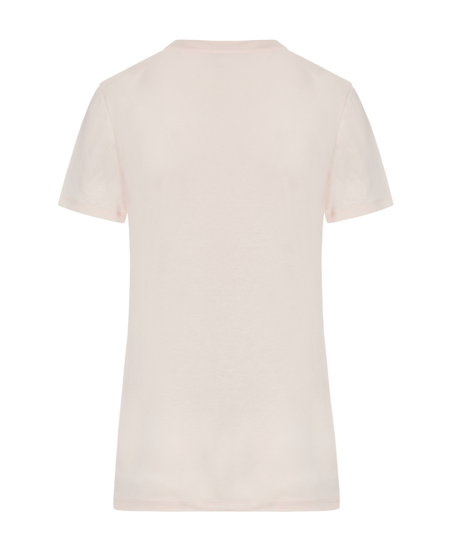 Max Mara Short-sleeved T-shirt With Round Neck In Pink