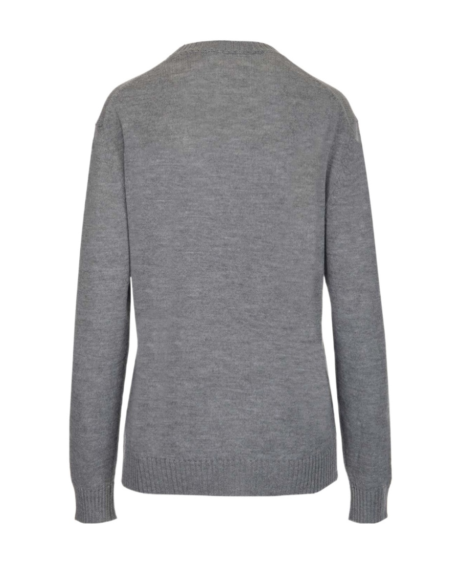 Jil Sander Fine-knit Wool Jumper In Gray