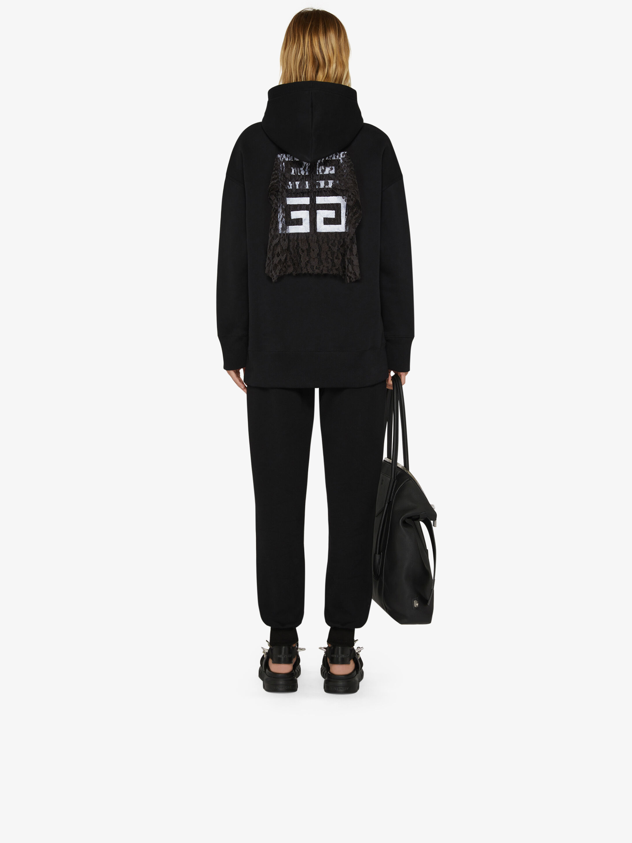 Givenchy Logo-print Hoodie In Black