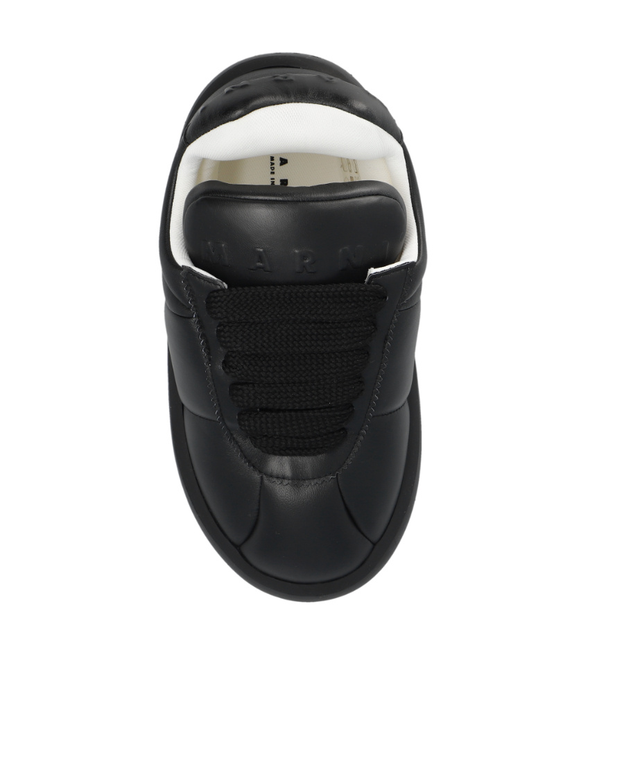 Marni Bigfoot 2.0 Padded Leather Sneakers In Black